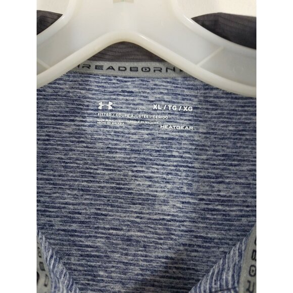 Under Armour Men’s XL 1/4 Zip Pullover Running Shirt HeatGear Threadborne - Picture 2 of 11